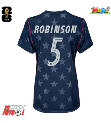 Estados Unidos Antonee Robinson #5 Segunda Equipación Mujer Mundial 2026 Manga Corta